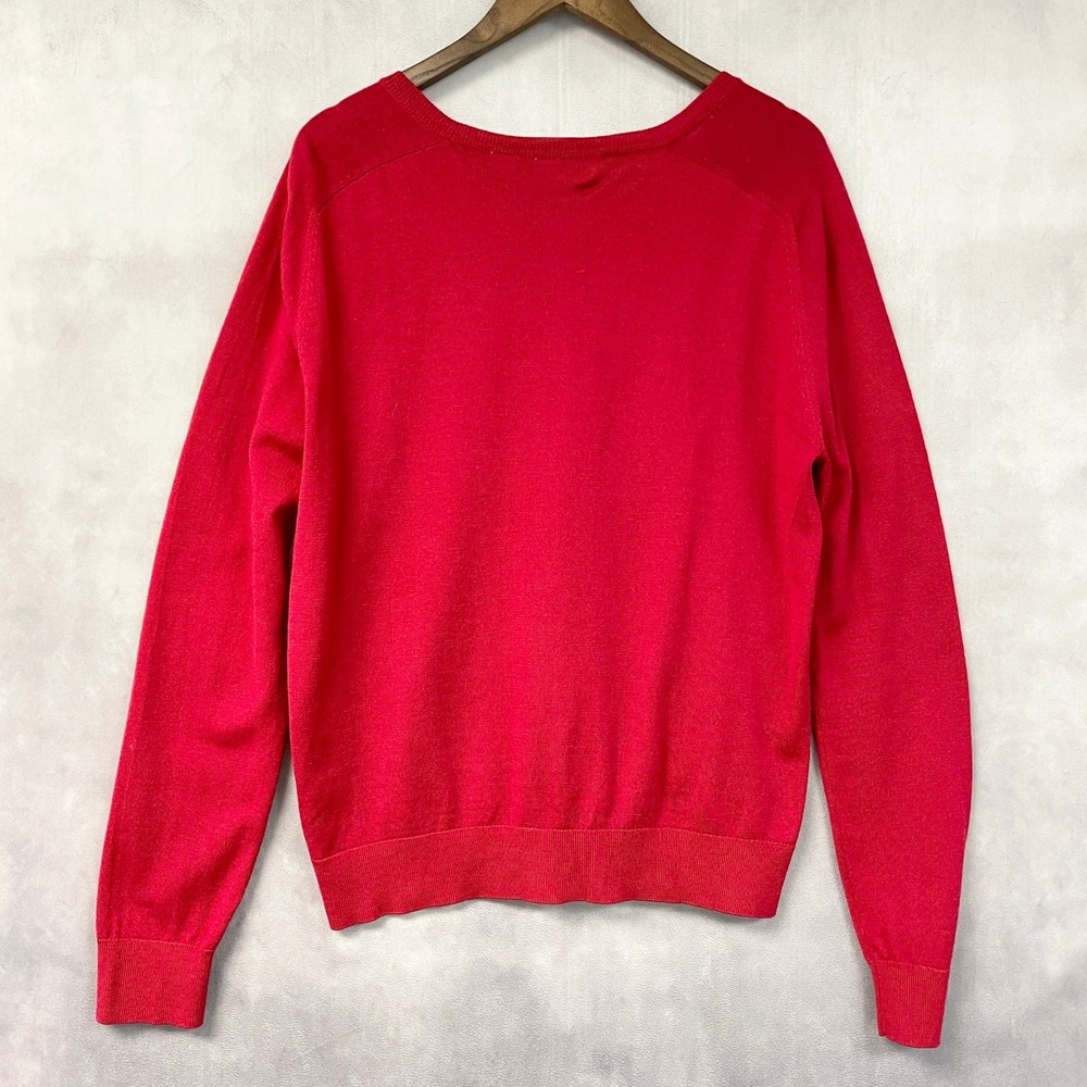 Gap Cardigan Sweater Extra Fine Merino Wool Size XL Tall Preppy Academia Classic - Picture 2 of 14